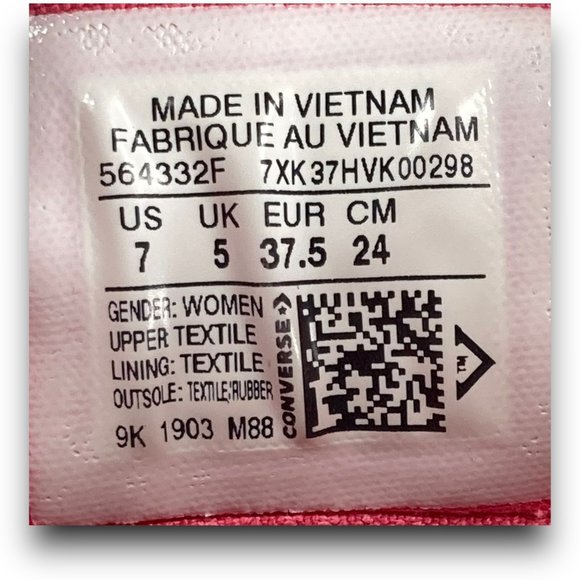 Converse Chuck Taylor All Star Madison Sneakers 564332F Stonewashed Pink Women 7 - Picture 9 of 9